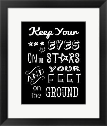 Framed Art Keep Your Eyes On the Stars by Veruca Salt Wall Decor 18x24 Artwork