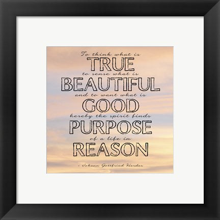 Framed Art Life in Reason square by Veruca Salt Wall Decor 18x24 Artwork