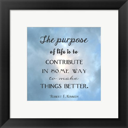 Framed Art The Purpose of Life Square by Veruca Salt Wall Decor 18x24 Artwork