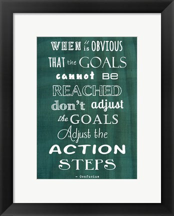 Framed Art Goals by Veruca Salt Wall Decor 18x24 Artwork