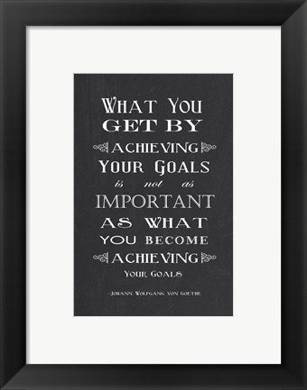 Framed Art Achieving Your Goals by Veruca Salt Wall Decor 18x24 Artwork