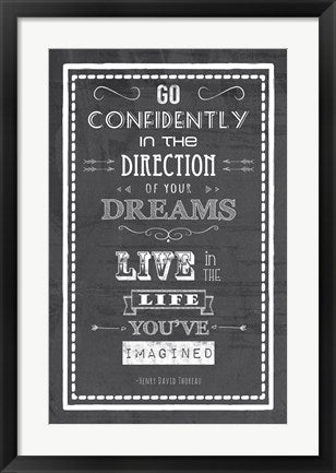 Framed Art The Direction of Your Dreams by Veruca Salt Wall Decor 18x24 Artwork