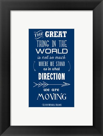 Framed Art The Direction We Are Moving by Veruca Salt Wall Decor 18x24 Artwork