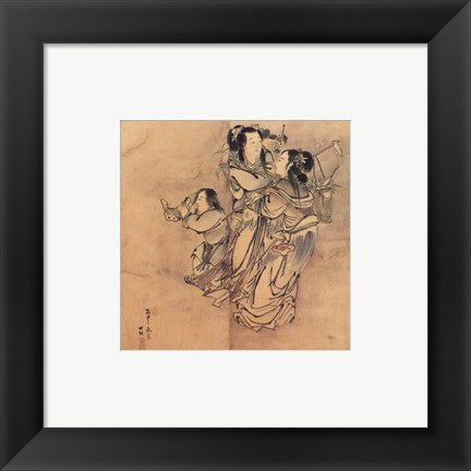 Framed Art Painting of the Nineteen Iimmortals I Wall Decor 18x24 Artwork