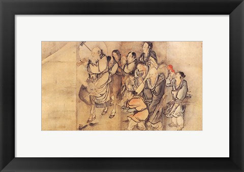 Framed Art Painting of the Nineteen Iimmortals III Wall Decor 18x24 Artwork