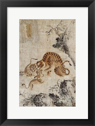 Framed Art Family of Tigers Framed Art for your Home Wall Decor 18x24 Artwork