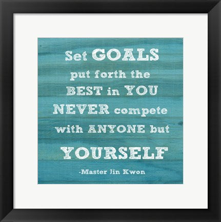 Framed Art Set Goals square by Veruca Salt Wall Decor 18x24 Artwork