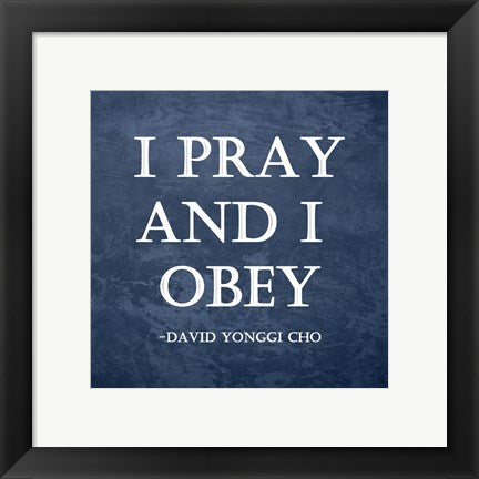 Framed Art I Pray by Veruca Salt Wall Decor 18x24 Artwork