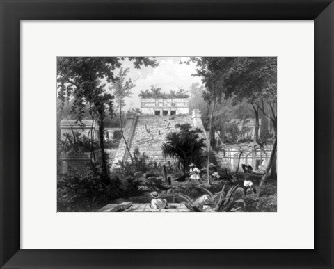 Framed Art Mayan Indian monument in the Yucatan Penninsula of Mexico Wall Decor 18x24 Artwork