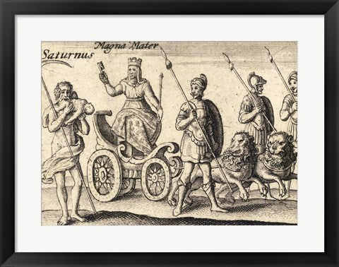 Framed Art The Greek Gods Saturn Wall Decor 18x24 Artwork