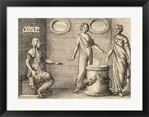 Framed Art The Greek Gods Vesta Wall Decor 18x24 Artwork