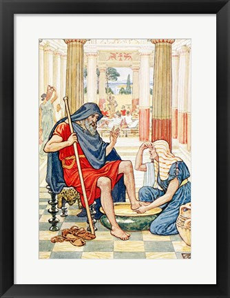Framed Art Thou Art Odysseus Wall Decor 18x24 Artwork