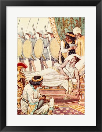 Framed Art He Looked At Them As They Passed Wall Decor 18x24 Artwork