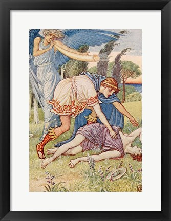 Framed Art The Wind God Sent A Gust From The South Wall Decor 18x24 Artwork