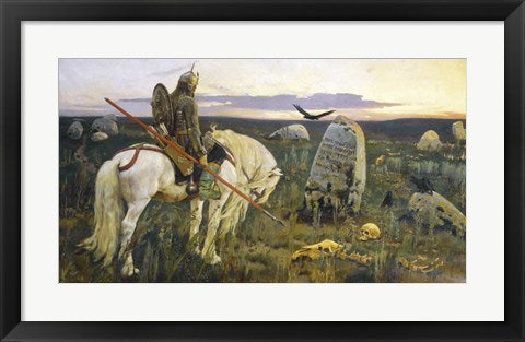 Framed Art The Knight At The Crossroads Wall Decor 18x24 Artwork