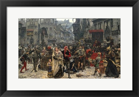 Framed Art Atterdag holding Visby to Ransom Wall Decor 18x24 Artwork