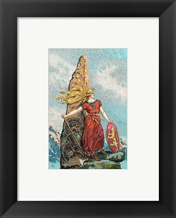 Framed Art Nationalism Viking Cultivation Wall Decor 18x24 Artwork