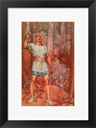 Framed Art Beowulf, A Book of Myths Wall Decor 18x24 Artwork