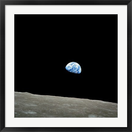 Framed Art Earthrise Framed Art for your Home Wall Decor 18x24 Artwork