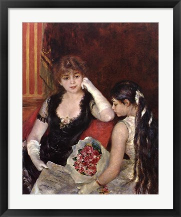 Framed Art Framed At the Concert by Pierre-Auguste Renoir Wall Decor18x24 Artwork