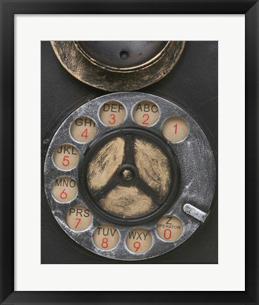 Framed Art Old Vintage Pay Phone II Wall Decor 18x24 Artwork