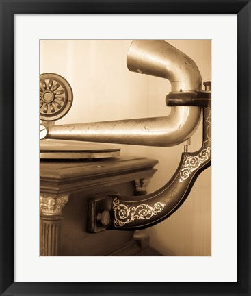Framed Art Vintage Phonograph Wall Decor 18x24 Artwork