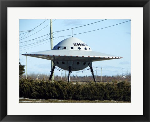 Framed Art Moonbeam UFO Wall Decor 18x24 Artwork