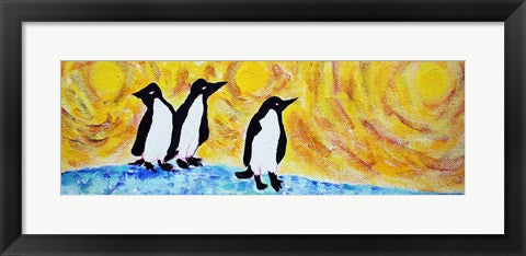 Framed Art Starry Night Penguin II by Natalie Talocci Wall Decor 18x24 Artwork