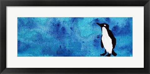 Framed Art Blue Penguin II by Natalie Talocci Wall Decor 18x24 Artwork