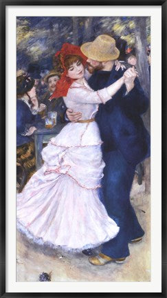 Framed Art Frame Art Dance at Bougival by Pierre-Auguste Renoir Wall Decor 18x24 Artwork