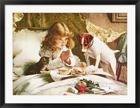 Framed Art Suspense by Charles Burton Barber Wall Decor 18x24 Artwork