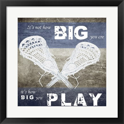 Framed Art How Big You Play by Sports Mania Wall Decor 18x24 Artwork