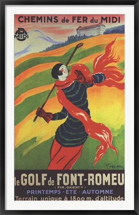 Framed Art Frame Art Chemins de Fer du Midi by Leonetto Cappiello Wall Decor 18x24 Artwork