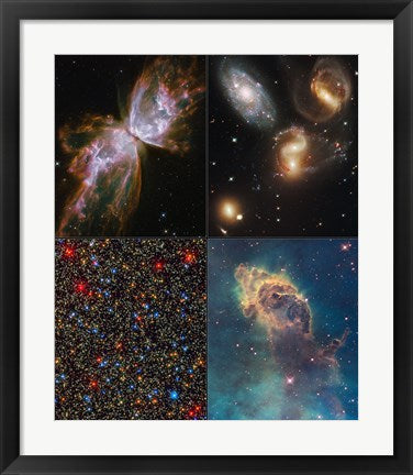Framed Art Hubble Servicing Mission 4 Early Release Observations by NASA, ESA, STScl Wall Decor 18x24 Artwork