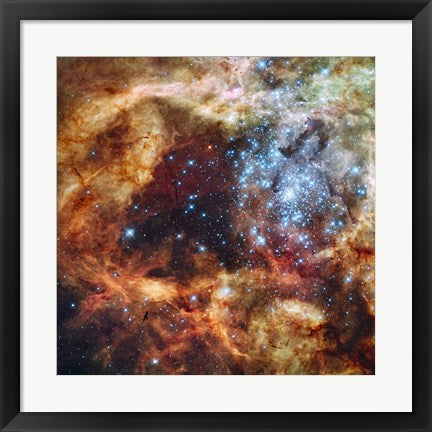 Framed Art Hubble's Festive View of a Grand Star-Forming Region by NASA, ESA, STScl Wall Decor 18x24 Artwork