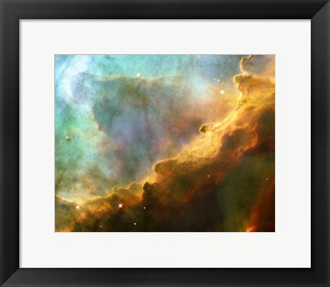 Framed Art Frame Art A Perfect Storm of Turbulent Gases in the Omega/Swan Nebula (M17) by NASA, ESA, STScl Wall Decor 18x24 Artwork