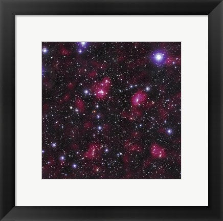 Framed Art Frame Art Dark Matter Distribution in Supercluster Abell 901/902 by NASA, ESA, STScl Wall Decor 18x24 Artwork
