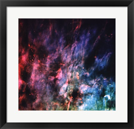 Framed Art Window-Curtain Structure of the Orion Nebula by NASA, ESA, STScl Wall Decor 18x24 Artwork