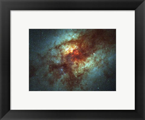Framed Art Super Star Clusters in Dust-Enshrouded Galaxy by NASA, ESA, STScl Wall Decor 18x24 Artwork