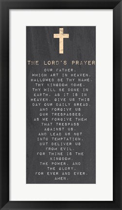 Framed Art The Lord's Prayer - Chalk by Veruca Salt Wall Decor 18x24 Artwork