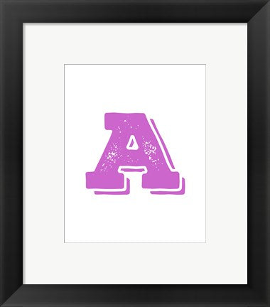 Framed Art A in Pink by Veruca Salt Wall Decor 18x24 Artwork