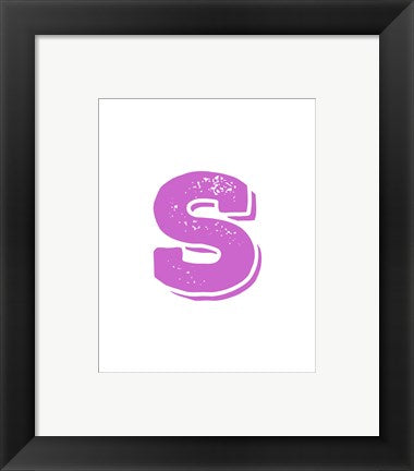 Framed Art S in Pink by Veruca Salt Wall Decor 18x24 Artwork