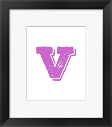 Framed Art V in Pink by Veruca Salt Wall Decor 18x24 Artwork