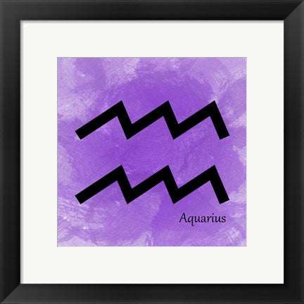 Framed Art Aquarius - Violet by Veruca Salt Wall Decor 18x24 Artwork