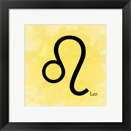 Framed Art Leo - Yellow by Veruca Salt Wall Decor 18x24 Artwork