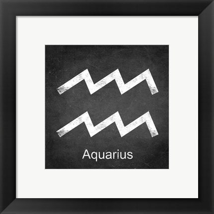 Framed Art Aquarius - Black by Veruca Salt Wall Decor 18x24 Artwork