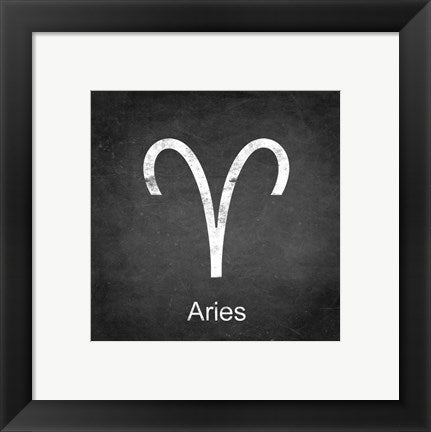Framed Art Aries - Black by Veruca Salt Wall Decor 18x24 Artwork