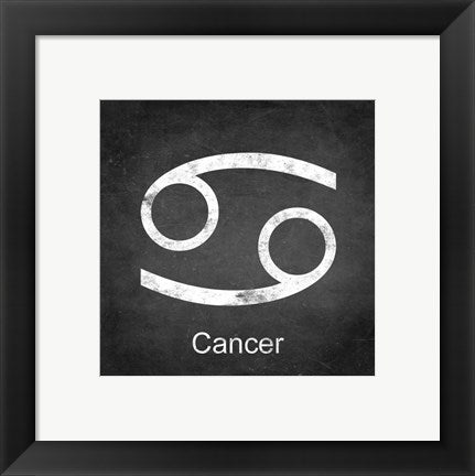 Framed Art Cancer - Black by Veruca Salt Wall Decor 18x24 Artwork