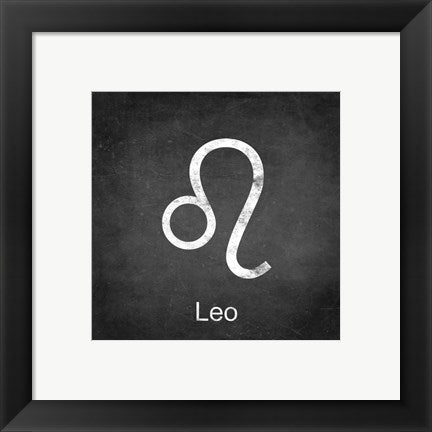 Framed Art Leo - Black by Veruca Salt Wall Decor 18x24 Artwork