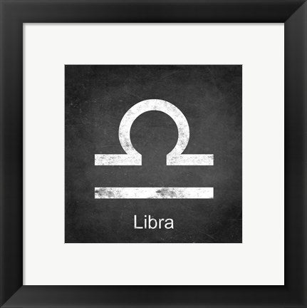 Framed Art Libra - Black by Veruca Salt Wall Decor 18x24 Artwork